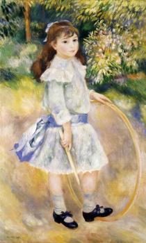 Pierre Auguste Renoir : Girl with a Hoop